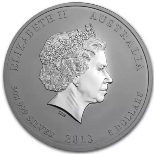 Australian 5oz Silver Year of the Snake - 2013 (2)