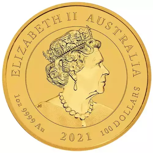 Australian Gold Coin, 1 oz - Guardian Lions (Double Pixiu) - 2021