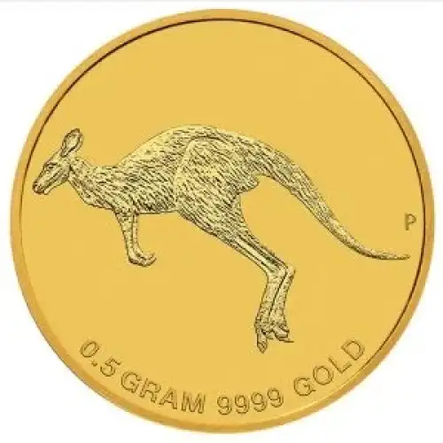 Australian Gold Mini Roo (Kangaroo), 0.5 gram - Backdated