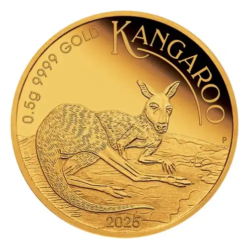 Australian Gold Mini Roo (Kangaroo), 0.5 gram - Backdated (2)