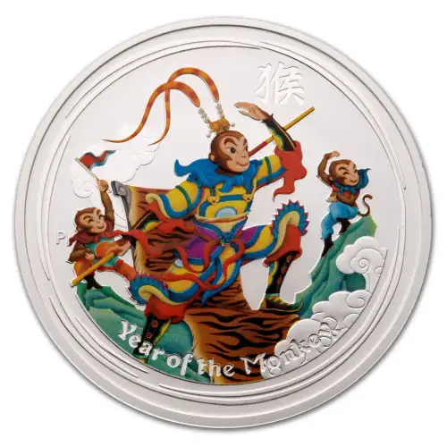 Australian Monkey King 1 oz Colourized Silver coin - 2016 (2)