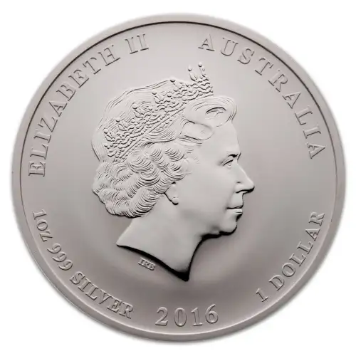 Australian Monkey King 1 oz Colourized Silver coin - 2016