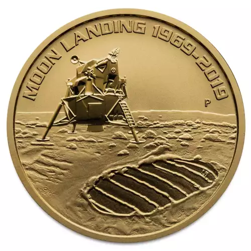Australian Perth Mint Gold, 50th Anniversary of the Moon Landing 1 oz - 2019 (2)