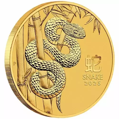 Australian Perth Mint Gold Lunar II: Year of the Snake, 1oz - 2025 (3)