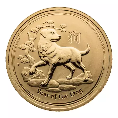 Australian Perth Mint Gold Lunar - Year of the Dog, 1 oz - 2018 