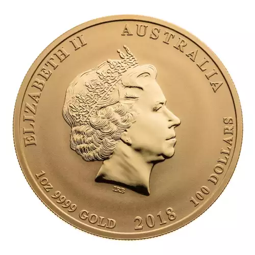 Australian Perth Mint Gold Lunar - Year of the Dog, 1 oz - 2018  (2)