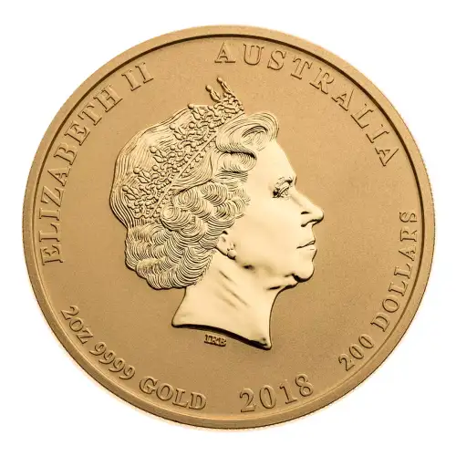 Australian Perth Mint Gold Lunar - Year of the Dog, 2 oz - 2018