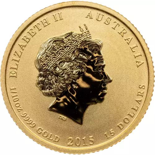 Australian Perth Mint Gold Lunar - Year of the Goat, 1/10 oz - 2015 (2)