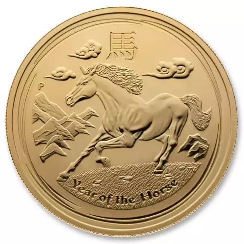 Australian Perth Mint Gold Lunar - Year of the Horse, 1/2 oz - 2014