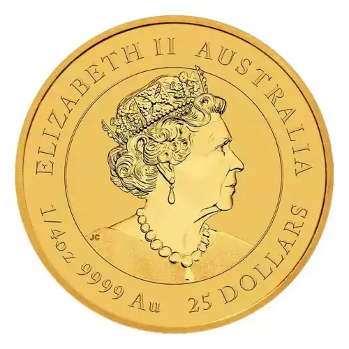 Australian Perth Mint Gold Lunar - Year of the OX, 1/4 oz - 2021 (2)