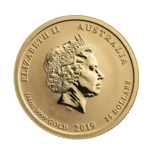 Australian Perth Mint Gold Lunar - Year of the Pig, 1/4 oz - 2019 (2)