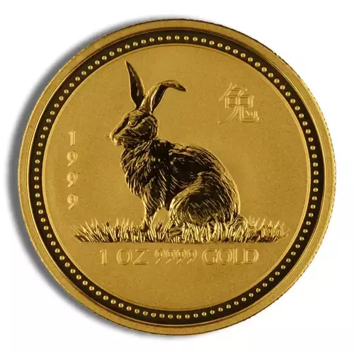 Australian Perth Mint Gold Lunar - Year of the Rabbit, 1 oz - 1999 (3)