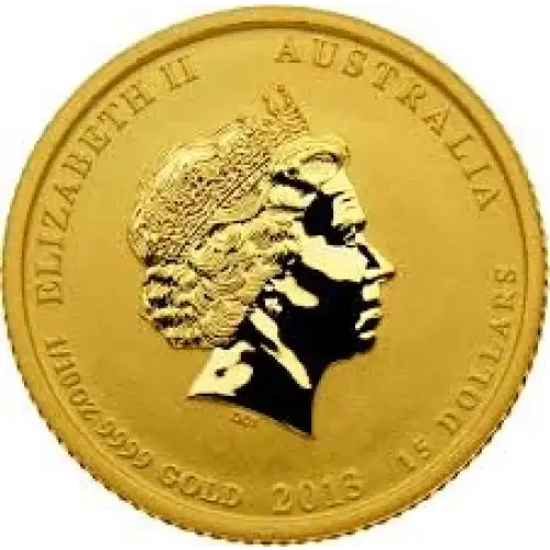 Australian Perth Mint Gold Lunar - Year of the Snake, 1/10 oz - 2013 (2)