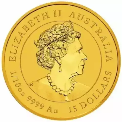 Australian Perth Mint Gold Lunar - Year of the Tiger, 1/10 oz - 2022  (2)