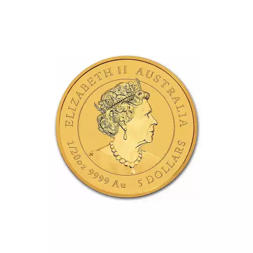 Australian Perth Mint Gold Lunar - Year of the Tiger, 1/20 oz - 2022