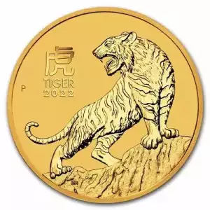 Australian Perth Mint Gold Lunar - Year of the Tiger, 1/4 oz - 2022