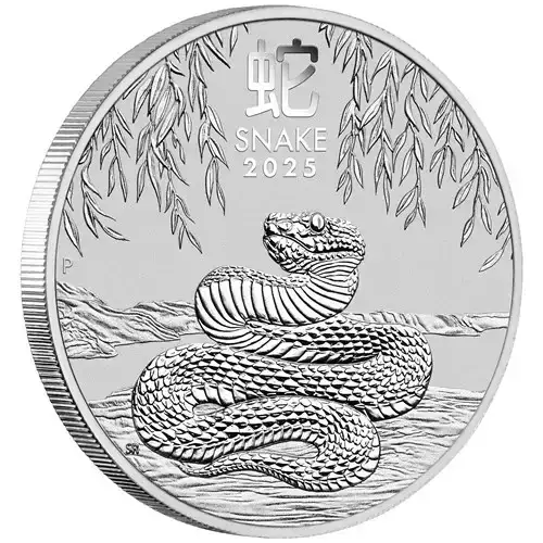 Australian Perth Mint Silver Lunar II: Year of the Snake, 1oz - 2025 (3)