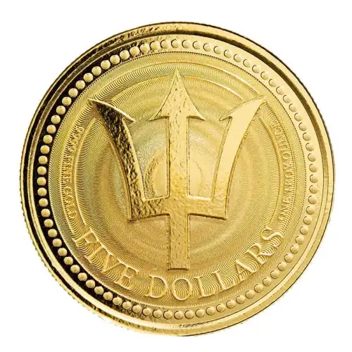 Barbados Trident Gold Coin 1 oz. - Misc Dated (3)