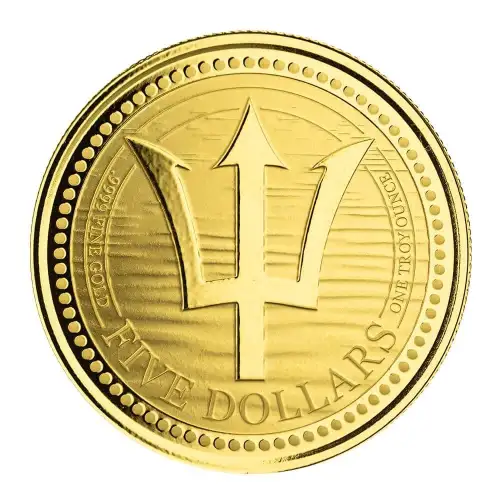 Barbados Trident Gold Coin 1 oz. - Misc Dated