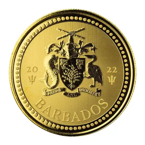Barbados Trident Gold Coin 1 oz. - Misc Dated (2)