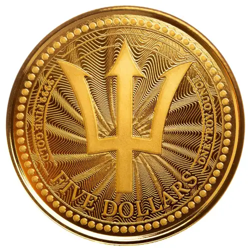 Barbados Trident Gold Coin 1 oz. - Misc Dated (6)