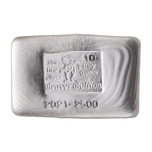Beaver Bullion - 10 oz Silver Bar (2)