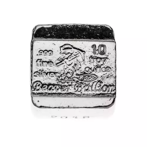 Beaver Bullion - 10 oz Silver Cube (2)