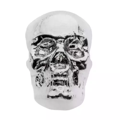 Beaver Bullion - 2 oz Silver Skull