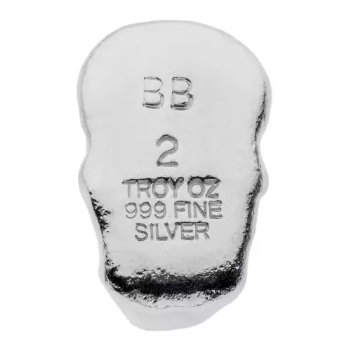 Beaver Bullion - 2 oz Silver Skull (5)