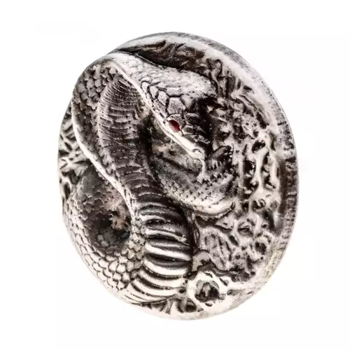 Beaver Bullion - 3 oz Silver Antique Cobra  (2)