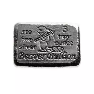 Beaver Bullion - 3 oz Silver Bar (4)