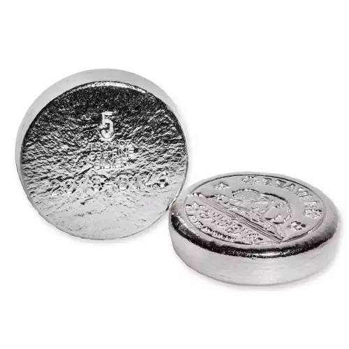 Beaver Bullion - 5 oz Silver Beaver Round (3)