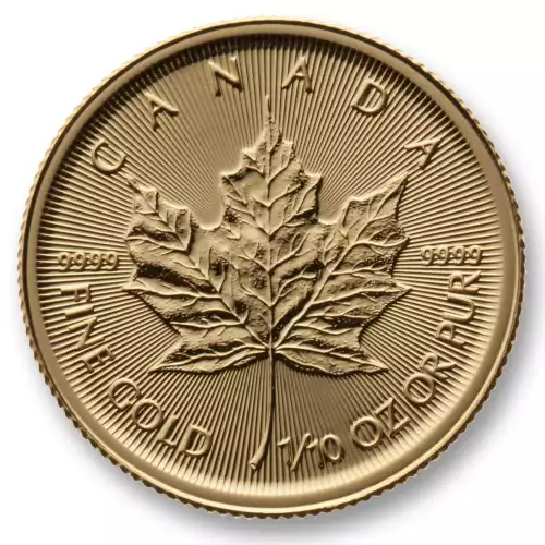 Canadian Gold Maple Leaf, 1/10 oz 9999 - Backdated (5)