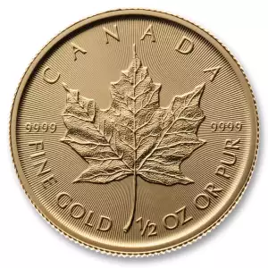 Canadian Gold Maple Leaf 1/2 oz 9999 - Backdated  (4)