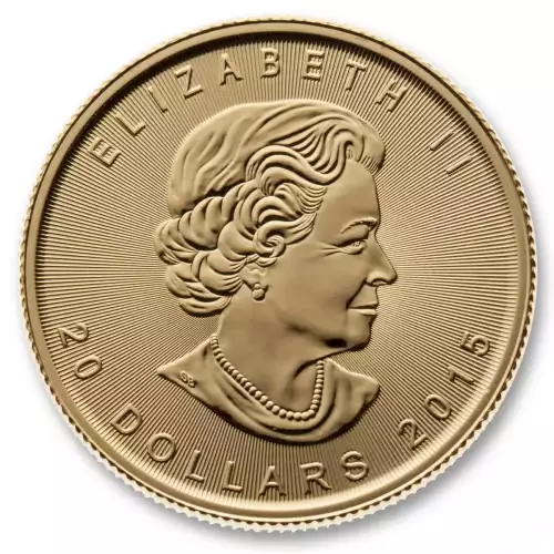 Canadian Gold Maple Leaf 1/2 oz 9999 - Backdated 