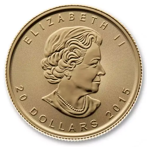 Canadian Gold Maple Leaf 1/2 oz 9999 - Backdated