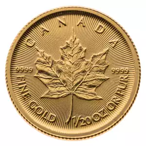 Canadian Gold Maple Leaf 1/20 oz - Backdated (5)