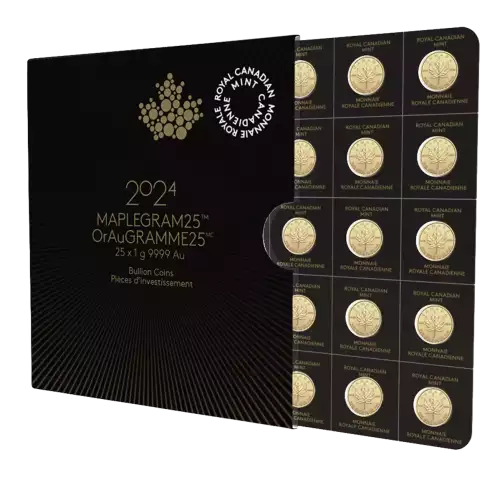 Canadian Gold Maple Leaf, 1 gram 9999 (MapleGram25) - 2024 (5)