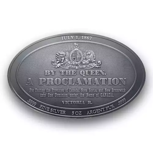 Canadian Heritage Medal Series: Fathers of Confederation, 5 oz - Antiqued Finish