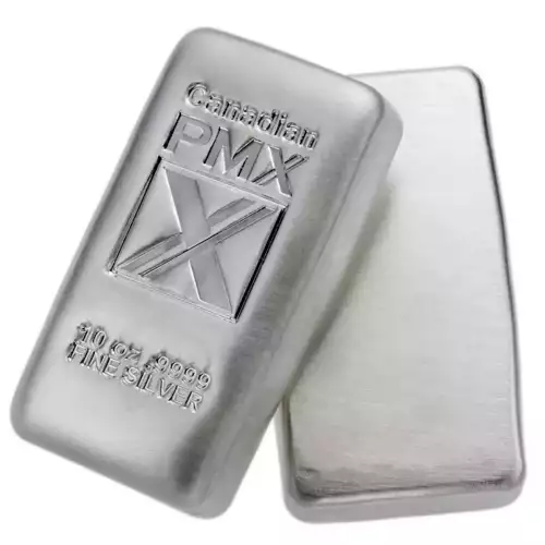 Canadian PMX Silver Bar 10 oz - Casted