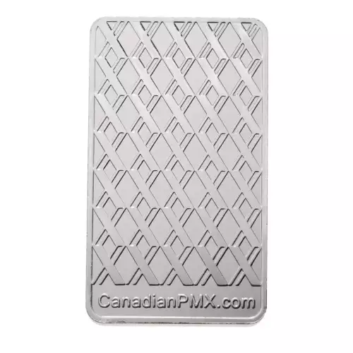 Canadian PMX Silver Bar 10 oz - Machine Cut