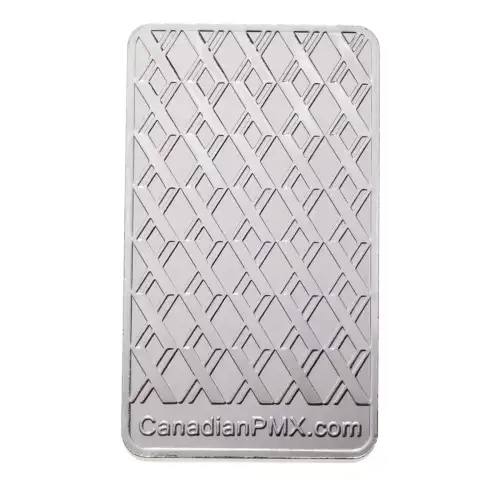 Canadian PMX Silver Bar 10 oz - Machine Cut