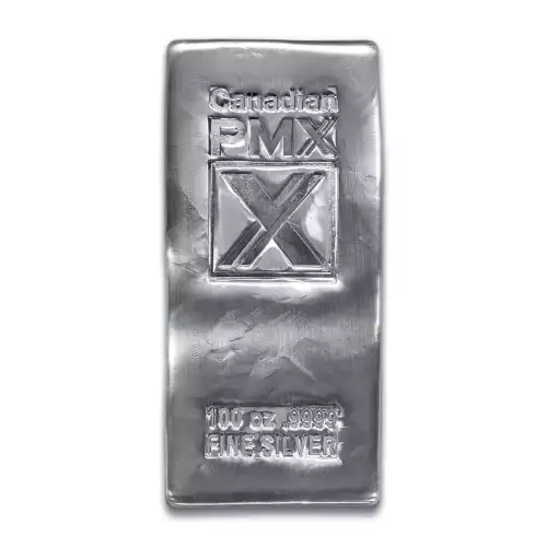 Canadian PMX Silver Bar 100 oz - Casted 