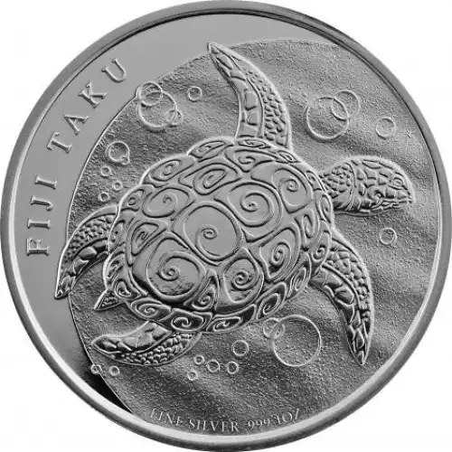 Fiji Taku 1oz Niue Silver Turtle - Misc. Dated (2)