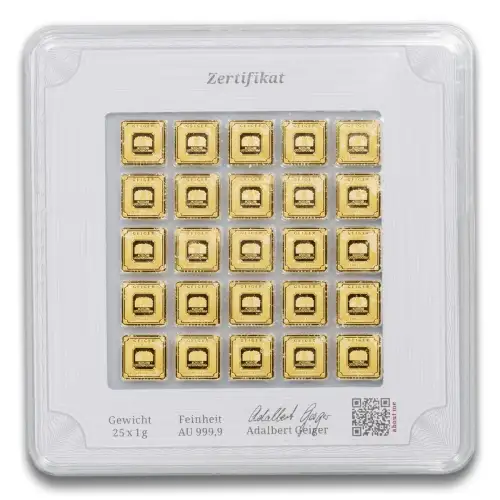 Geiger Multi Gram Sheet, 25 x 1 gram