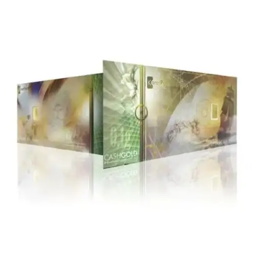 KaratPay Banknote w/Nadir .9999, 1/10th Gram  (2)