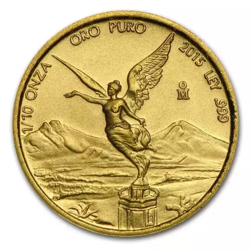Mexican Gold Libertad, 1/10 oz - Backdated (2)