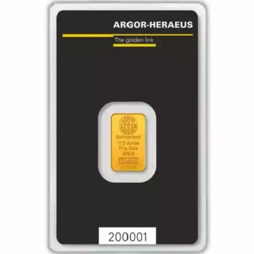 Misc Minted Gold Bar, 1/10 oz