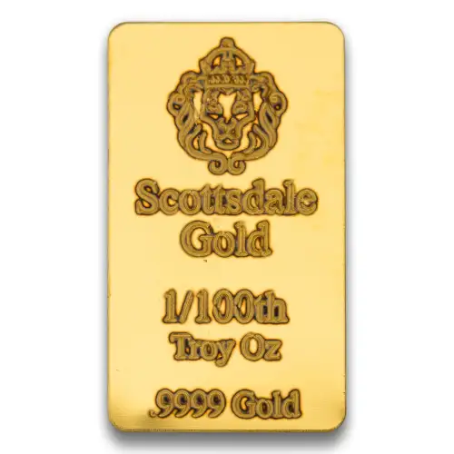 Misc. Minted Gold Bar, 1/100 oz (3)