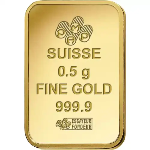 Misc Minted Gold Bar, 1/2 gram (2)